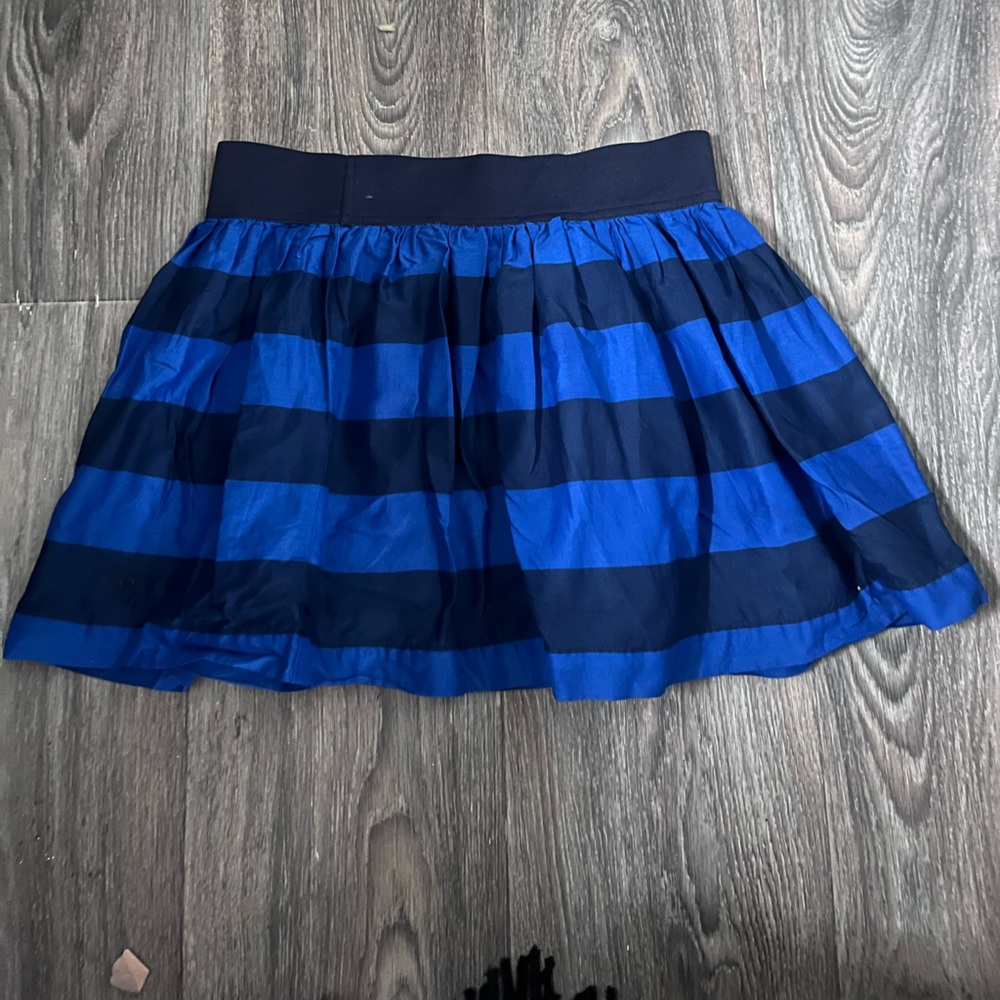 Abercrombie & Fitch Blue and Black Striped Skirt